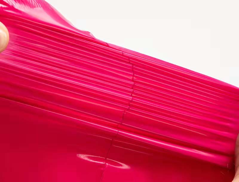 乌兰察布玫红色快递袋-05